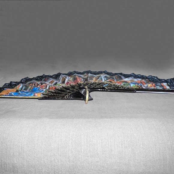 Vintage Flamenco Dancer Fan - Picture 4 of 8